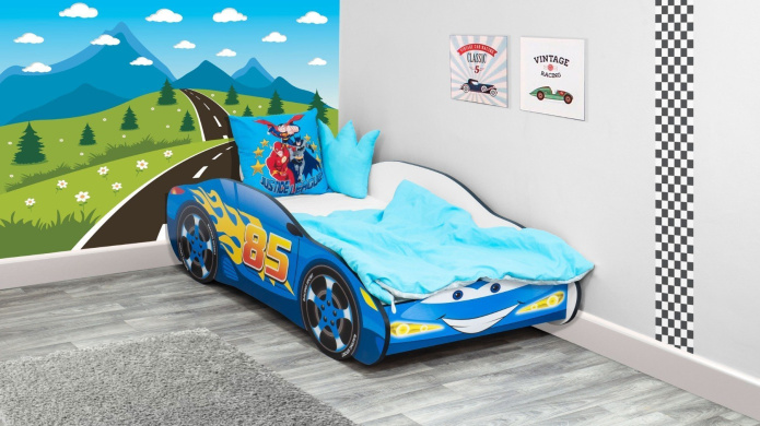 Łóżko w kształcie samochodu ZYGZAK